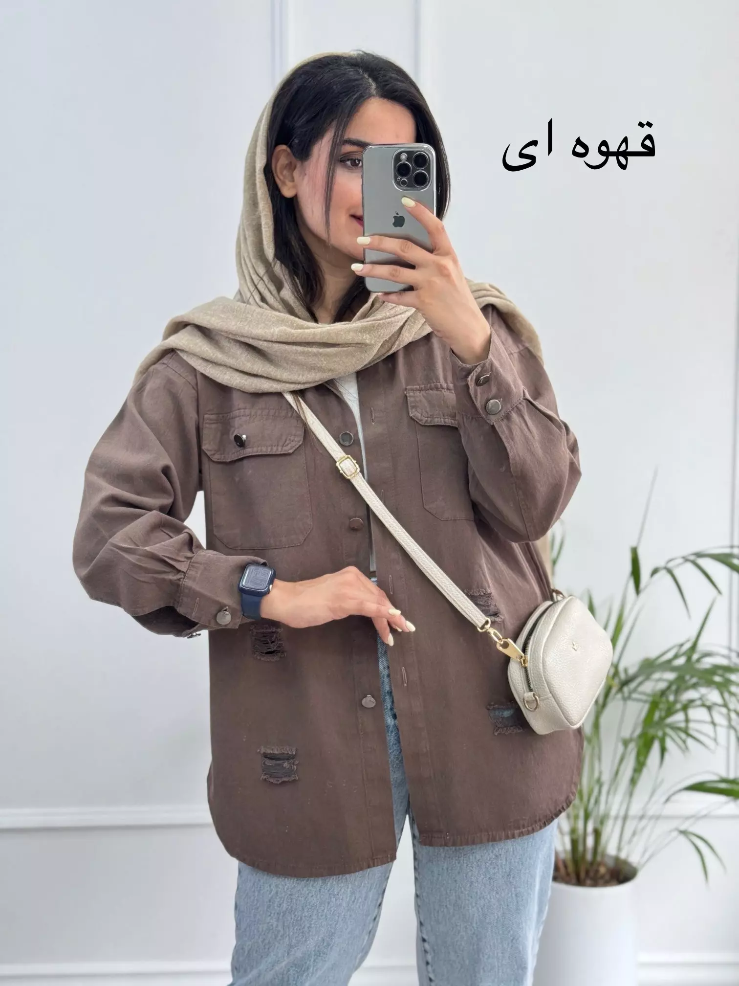مانتو کتان رونا پلاس +